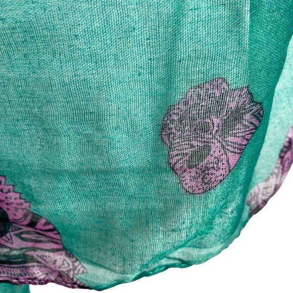 Skull Scarf Green Purple Black - Picture 7 of 13